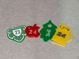 Гардеробный номерок пластиковый "23,24,25"
